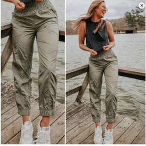 NWT FP Movement by Free People The Way Home Jogger Olive Green Women's Large